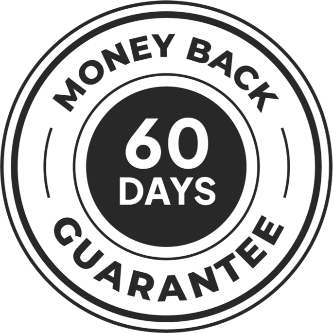 Guarantee badge included in the supplied product artwork